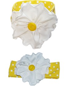 Resim Babygiz Kız Çocuk Sarı Ekru Renkli Bandana 