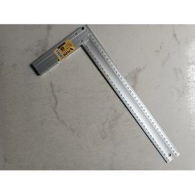 Resim Alüminyum Gönye Terazili 400 Mm, Marangoz Aksesuarı, Ölçü ve Kesim Yardımı 