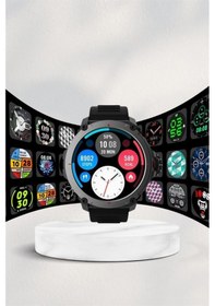 Resim Akıllı Saat Amoled Ekran Metal Ve Deri Kordonlu Uyku Ve Sağlık Takibi Titreşimli 