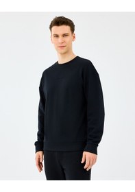 Resim Skechers M Essential Crewneck Sweatshirt Erkek Siyah Sweatshirt S2610015-3817 Siyah 