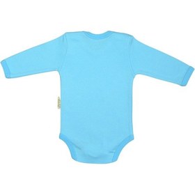 Resim Bebetospik %100 Pamuk Aşkınızın Meleği Geldi Baskılı Zıbın & Body Mavi 