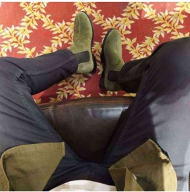 Resim Genel Markalar Yeşil Süet Chelsea Bot Kösele Taban 