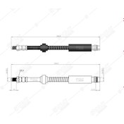 Resim SVAC 60-107 Ön Fren Hortumu (Sag / Sol) P306 Xsara Xsara II Zx 