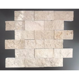 Resim Patlatma Taş 5X10 cm Klasik Traverten Duvar Kaplaması 