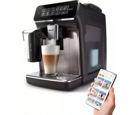 Resim Philips LatteGo 3300 Serisi Espresso, Kahve, Cappuccino, Latte Macchiato Sıcak & Soğuk Süt köpüklü Espresso Kahve Makinesi +2KG Tchibo Çekirdek Kahve 