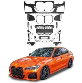 Resim Karva Çmk Bmw 3 Serisi G20 Için G22 Dönüşüm Body Kit (krom Çerçeveli) 