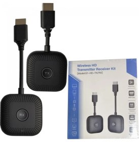Resim CoverZone Kablosuz HDMI Verici Alıcı Kiti | Wireless Hd Transmitter Receiver | 1080P 60Hz Görüntü Aktarımı | Tv, Projeksiyon, Notebook, Pc ile Uyumlu - S1 HDMI 
