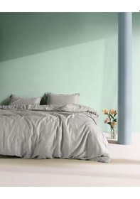 Resim Madame Coco Crep Tek Kişilik %100 Pamuk Düz Nevresim Takımı - Buz Gri 8684427192221 Çok Renkli 
