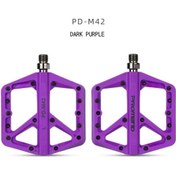 Resim motosergen Promend Renkli Platform Pedal MTB Freeride Kaymaz Rulmanlı Plastik Pedal Ultra Hafif Mor Renk 