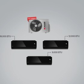 Resim Arçelik ZM24104 A++ 18+12+9 BTU Iç - 24000 BTU 1+4 Multi Inverter Klima 
