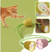 Resim Hareketli Çiçek Kedi Oyuncağı 