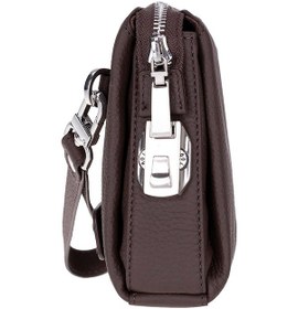 Resim Bloominbag Forte Wrist Espresso Roast Unisex Kilitli Clutch Çanta Kahverengi 