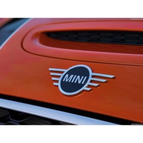 Resim RoseTR Mini Cooper F Serisi Mini Logo Amblem F54 F55 F56 F60 Krom Siyah Renk 