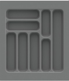 Resim Çekmece İçi Kaşıklık Ve Kepçelik Düzenleyici Gri 42x49 Cm 36,5x40 Cm Kadar Kesilebilir Gri 