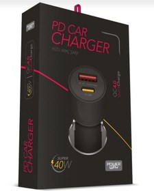 Resim Powerway Cc40 40w Hızlı Şarj - Usb Ve Pd Çıkışlı Araç Şarj Aleti 