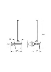 Resim Juno Classic Tuvalet Fırçalığı--Bakır A4442426 