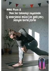 Resim Pluse 8 Mikrofonlu Ses Bombası/ışıklı Gece Lambası/dekoratif Aydınlatma/2 Mikrofonlu Hoparlör 