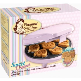 Resim Bestron Mini Hayvan Motifli Waffle Makinesi 