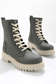 Resim Bambi Mat Olive Kadin Bot & Bootie K02538200009 