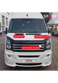 Resim Volkswagen Crafter 2012-2017 Yıl Aralığı Uyumlu Kaput Rüzgarlığı 4mm Siyah 