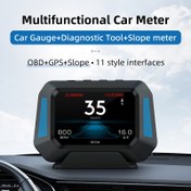 Resim Araba Baş Üstü Ekranı OBD Test Cihazı OBD2 HUD + GPS Bilgisayar Hız Ölçer Cam Proyektörü Araba Gösterge Paneli Hızı Göstergeleri Sistem Modifikasyonu Araba Aksesuarları 