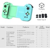 Resim Papajack Yeşil-Kablosuz Telefon Joypad Standı Oyun Denetleyicisi Joystick Anahtarı Pc Ps4 Iphone Uyumlu 13 14 Android Pubg (Yurt Dışından) 