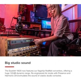 Resim Scarlett 18I20 4. Nesil USB Ses Arayüzü, Çok Kanallı Kayıt, Müzik Prodüksiyonu ve Podcasting Için - Yüksek Kalite, Stüdyo Kalitesinde Kayıt ve Kayıt Yapmak Için Gerekli Tüm Yazılımlar 