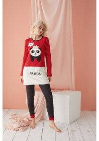 Resim Polkan 5180 İnterlok Polarlı Bayan Pijama Takımı-4432-KATALOG RENGİ Çok Renkli 