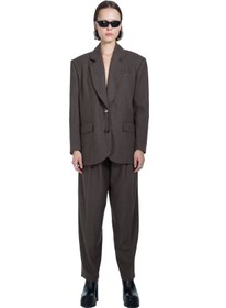 Resim Taupe Brown Oversize Women’s Blazer - M 