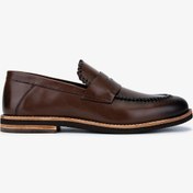 Resim Valmenti Erkek Hakiki Deri Kahverengi Loafer Ayakkabı 183 42551 Erk Ayk Y25 Kahve Dr/orgu Kahverengi 