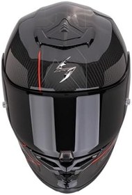 Resim Scorpion EXO R1 Evo Carbon Cynergy Spor Motosiklet Kask Siyah Kırmızı 