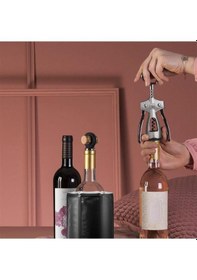 Resim Vacu Vin Kanatlı Tirbuşon Gümüş, Kutulu Çok Renkli 