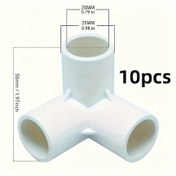 Resim Willowhaven 10 Adet 3 Yollu 1/2 İnç Pvc Dirsek Bağlantı - Dayanıklı Sch40 