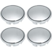 Resim Ximistore9 56mm Evrensel Abs Jant Kapakları - 4 Adet Gümüş Renkli Merkez Kapak Seti 