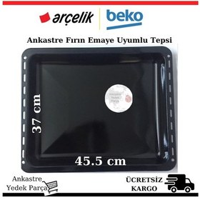 Resim Arçelik Beko Altus Uyumlu Aygaz Fırın Tepsisi 45,5X37 Cm Emaye Tepsi - 371244786 