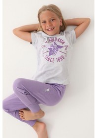 Resim U.s. Polo Assn Kız Çocuk Gri Pijama Takımı 5274-43205 Gri 