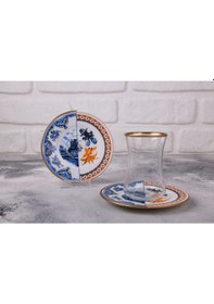 Resim River World 12 Parça 6 Kişilik Çay Seti Takımı Hyb 1 Serisi Çok Renkli 