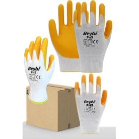 Resim Munico Yapı Market Eldiveni 10 Adet Bahçe Eldiveni Hırdavat Örme Polyester Orjinal Beybi Eldiven Toplu Set 