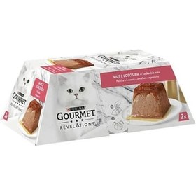 Resim Purina Gourmet Revelations Somon Balıklı Yetişkin Kedi Konservesi 2 x 57 G 