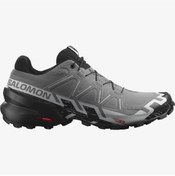 Resim Salomon 417380 Speedcross 6 Quiet Shade/black/pearl Blue Erkek Outdoor Ayakkabı Gri 