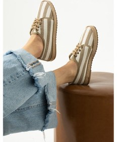 Resim Gabriella Hasır Bağcık Detaylı Kadın Espadril Sneaker Dxgabriella Beyaz 