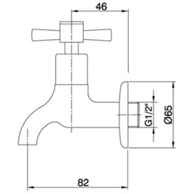 Resim Eca Quadrille Kısa Musluk 102109439 
