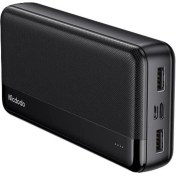 Resim Mcdodo MC-1370 20000 mAh Çift USB Çıkışlı 5V 2.1A LED Göstergeli Siyah Powerbank 