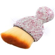 Resim Araba Temizleme Fırçası Klima Hava Çıkışı Tozu Süpürmek Için Elmas Kaplı Fırça Yumuşak Fırça Araba Toz Giderme Boşluk Fırçası Fs70vw Beyaz - Pembe 