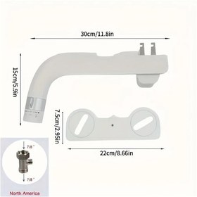 Resim Willowhaven Ultra İnce Rv Tuvalet Parçası G7/8 Kuzey Amerika Smart Bidet Kolay Kurulum 