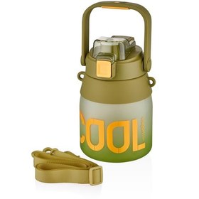 Resim Vagonlife VGN6275 1000ml Yeşil Pipetli Askılı Matara 