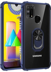 Resim Samsung Uyumlu Galaxy M21 Kilif Standli Yüzüklü Mola Silikon Kapak 466785736 