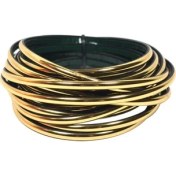 Resim Trend Garaj Gold Altın Yapışkanlı Nikelaj Tampon Panjur Şeridi 12MM Gold 3m 