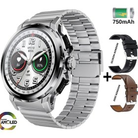 Resim Kalobee SK43 1.65" 48 MM Amoled Ekran Akıllı Saat + 3 Kordon (İthalatçı Garantili) 