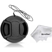 Resim Lens Objektif Kapağı Bağcıklı 43 MM + Microfiber Bez 